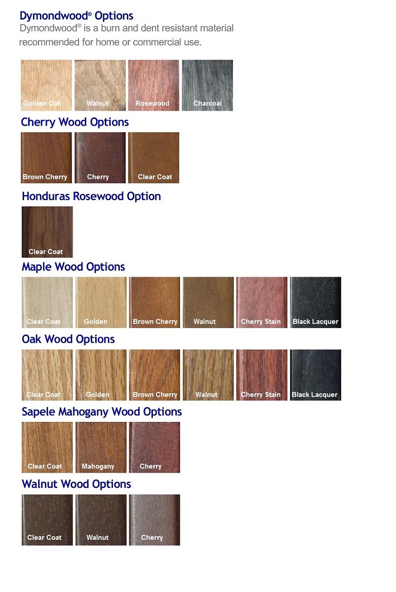 Dymondwood Color Chart